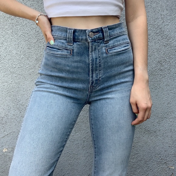 GAP Denim - Light Wash GAP High Waisted Flare Leg 70's Jeans 2